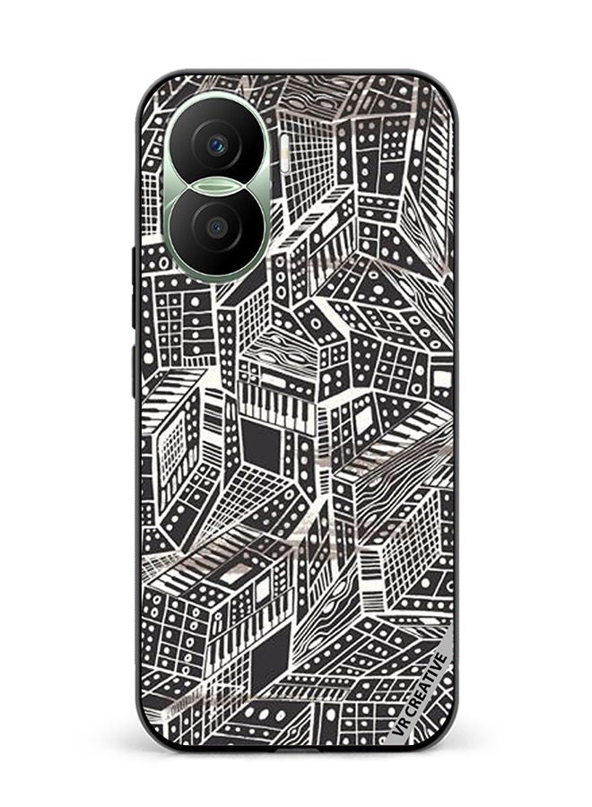 VR CREATIVE Protective Case Cover For Honor Play7T Pro Layer Design Multicolour - Image 1