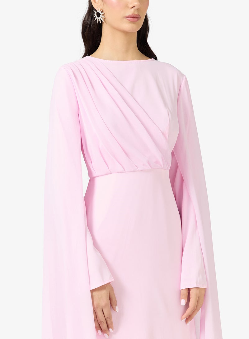 ايلا فستان خط  بأكمام كاب - Image 3