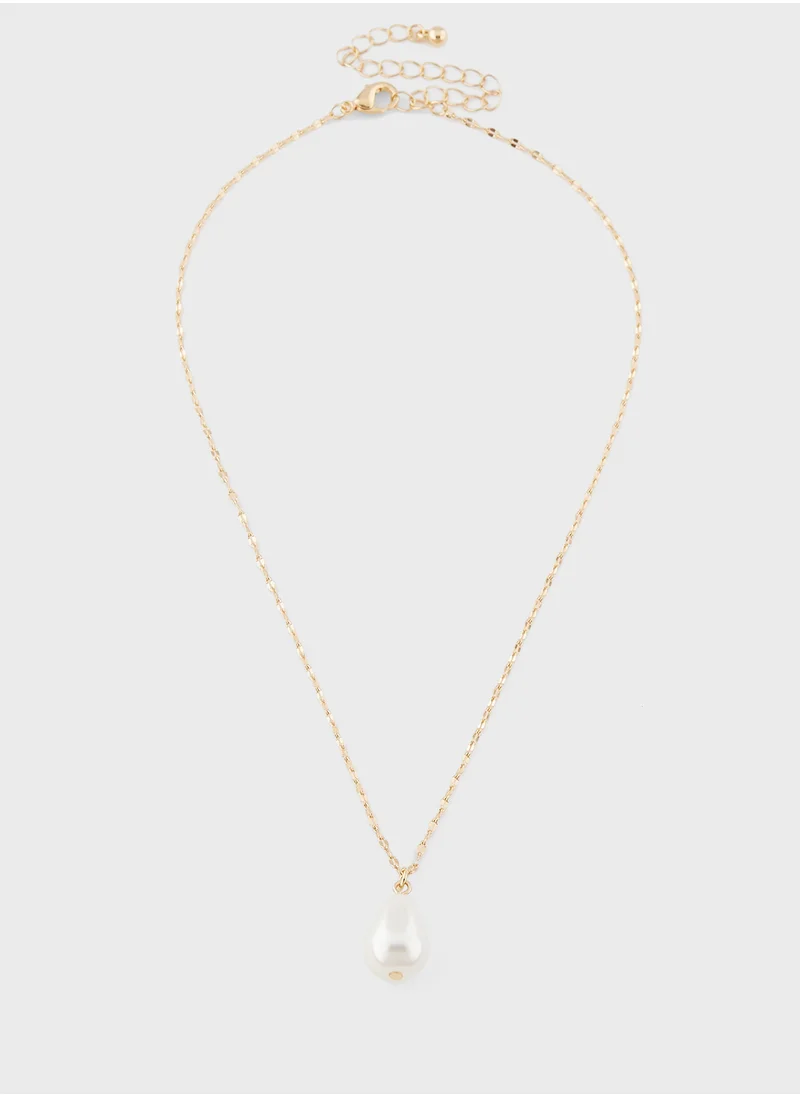 ELLA 3 Pack Pearl Pendant Necklace