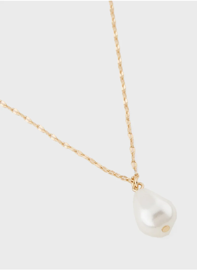 ELLA 3 Pack Pearl Pendant Necklace