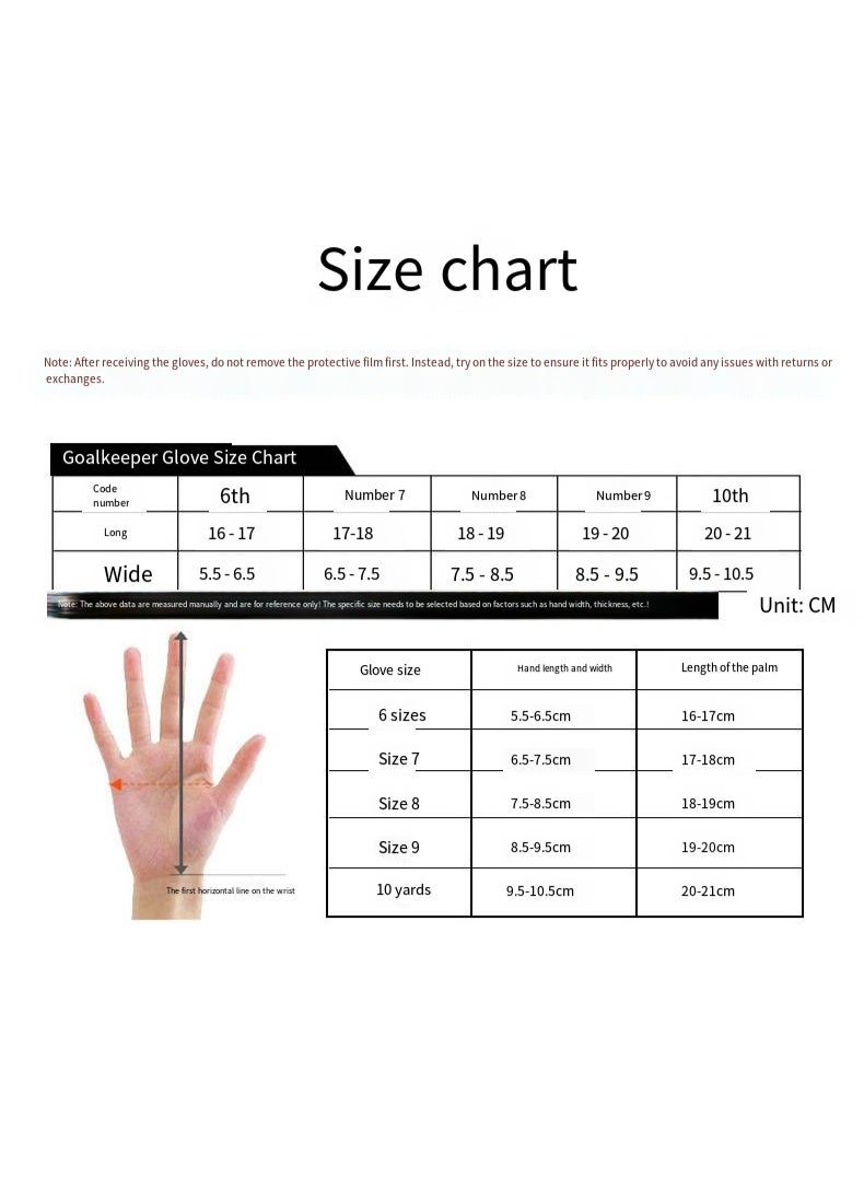 general Football Gloves Non-slip Breathable Professional Soccer Goalkeeper Gloves With Latex Fingerguard - Image 2