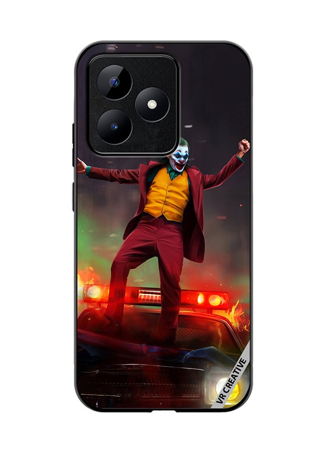 VR CREATIVE Protective Case Cover For Realme C53 Joker Over A Car With His Evil Laugh Design Multicolour - Image 1