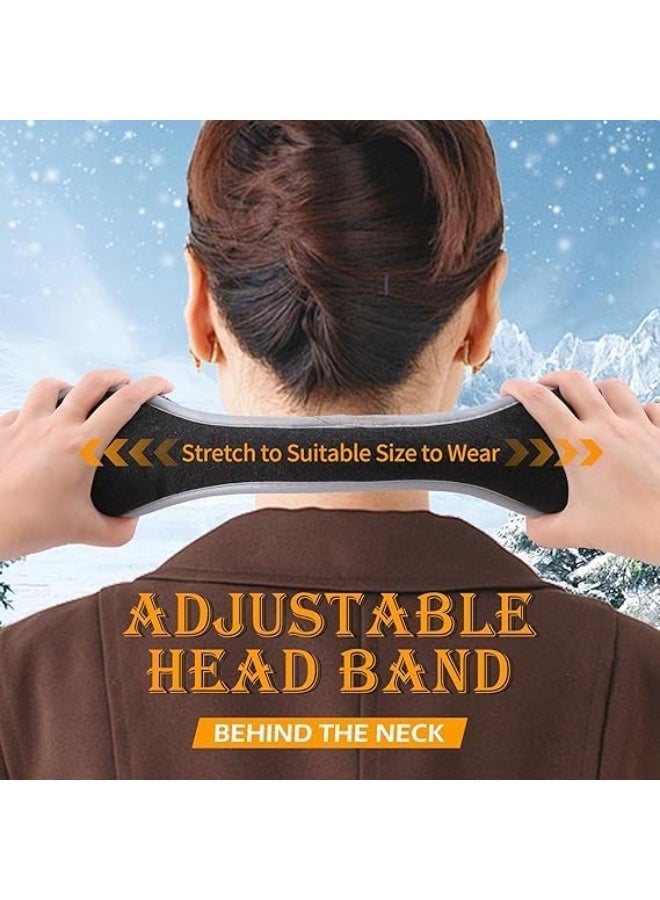 Reflective Ear Muffs for Winter, Adjustable Earmuffs Winter Ear Muffs Women & Men, Polar Fleece Women's Earmuffs - Image 2