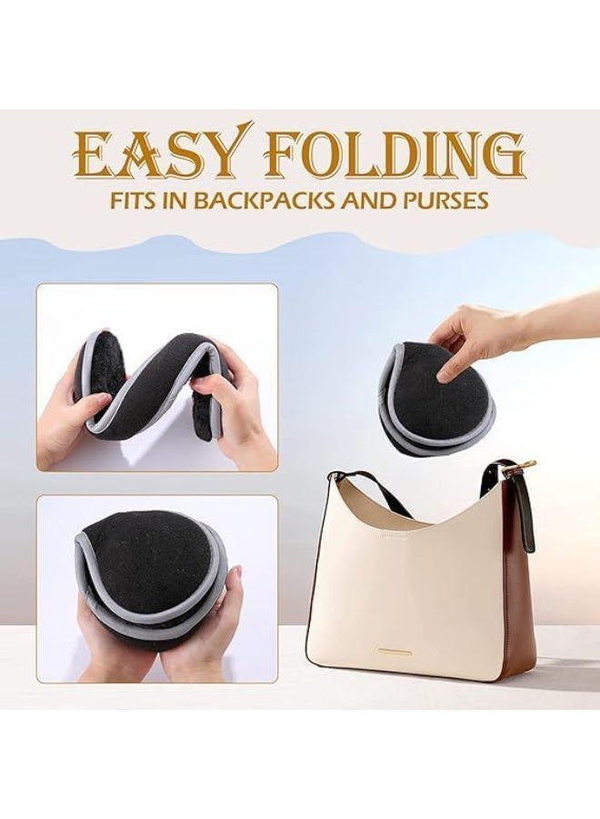 Reflective Ear Muffs for Winter, Adjustable Earmuffs Winter Ear Muffs Women & Men, Polar Fleece Women's Earmuffs - Image 4