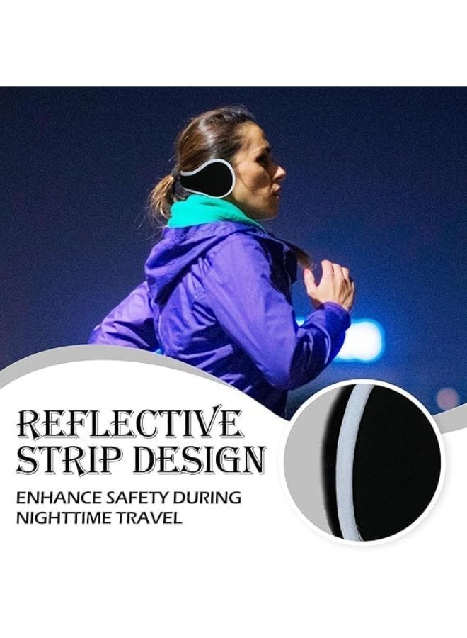 Reflective Ear Muffs for Winter, Adjustable Earmuffs Winter Ear Muffs Women & Men, Polar Fleece Women's Earmuffs - Image 5