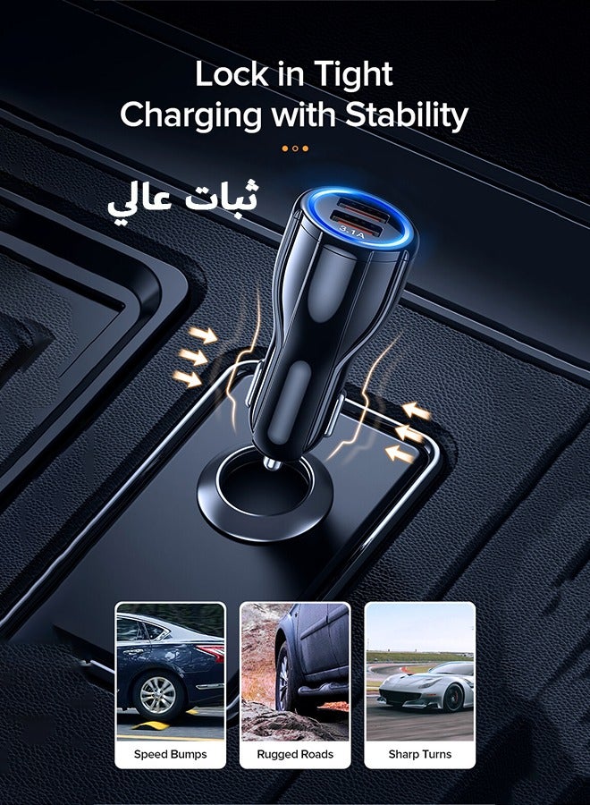 RIYAD GADGETS 2-Pack Car Charger Socket with Dual USB Ports, Fast Charging 3.0A, High Power Flow Supply - Image 5