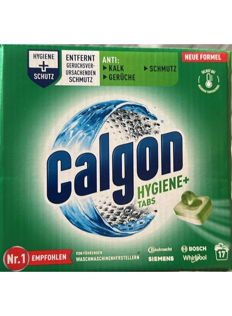 كالجون هايجين بلس مضاد للترسبات الكلسية للغسالة، 17 قرصًا