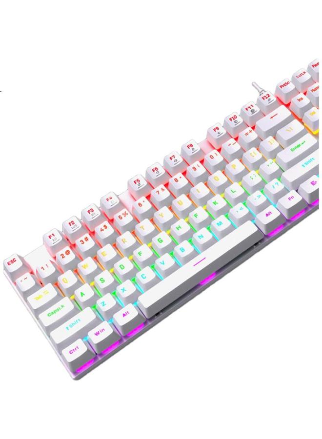 Aigo Dk104 Mechanical Keyboard And Mouse Combo, Wired Plug-And Gaming And Office Keyboard And Mouse Set, Full Anti-Ghosting Rgb Lighting, Black, Blue Switch - Image 3