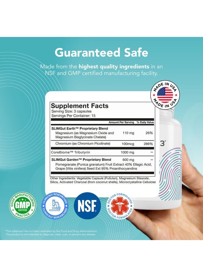 Sane MD - Viscera 3 Postbiotics with Tributyrin - Sodium Butyrate Supplement for Gas and Bloating Relief - Gut Health - IBS & Leaky Gut Butyric Acid Supplement - NSF Certified - 30 Capsules - Image 4