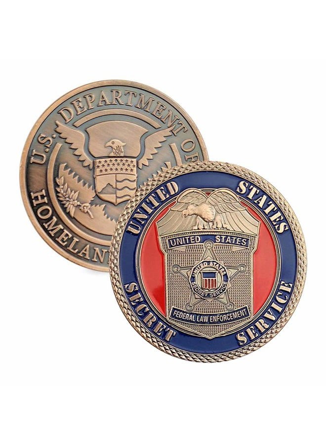 Woerda Jia Ying Xin US Homeland Security Challenge Coin Law Enforcement Department Challenge Coin. - Image 1
