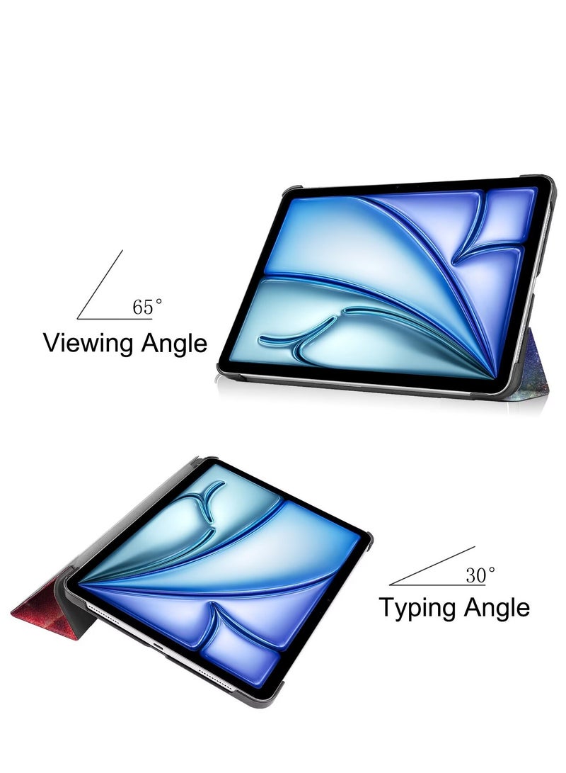 غطاء غطاء ذكي نحيف ستاند باك شل ذكي لجهاز iPad air 11 بوصة 2024 / air 4 / air 5 ، إيقاظ / نوم تلقائي (درب التبانة) - Image 4