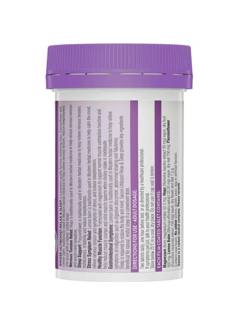 Swisse Ultiboost Relax & Sleep 60 Tablets - Image 2