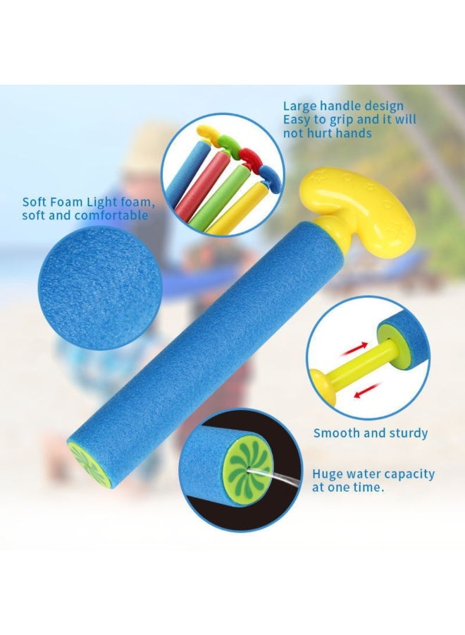 ماكدو طقم 6 قطع من مسدسات الرش المائي الرغوي EVA - مسدسات رش مائي عالية الضغط بمدى بعيد 32 قدم، ألعاب صيفية في المسبح والشاطئ للأطفال والكبار - هدية صيفية مثالية للمرح العائلي - Image 5