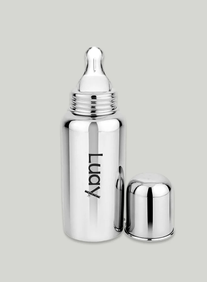 Luay 0-3M Premium Gift Box Set with The Baby Romper, Baby Feeding Bottle and Teddy Bear Best Hamper for Babies  | Best Price UAE