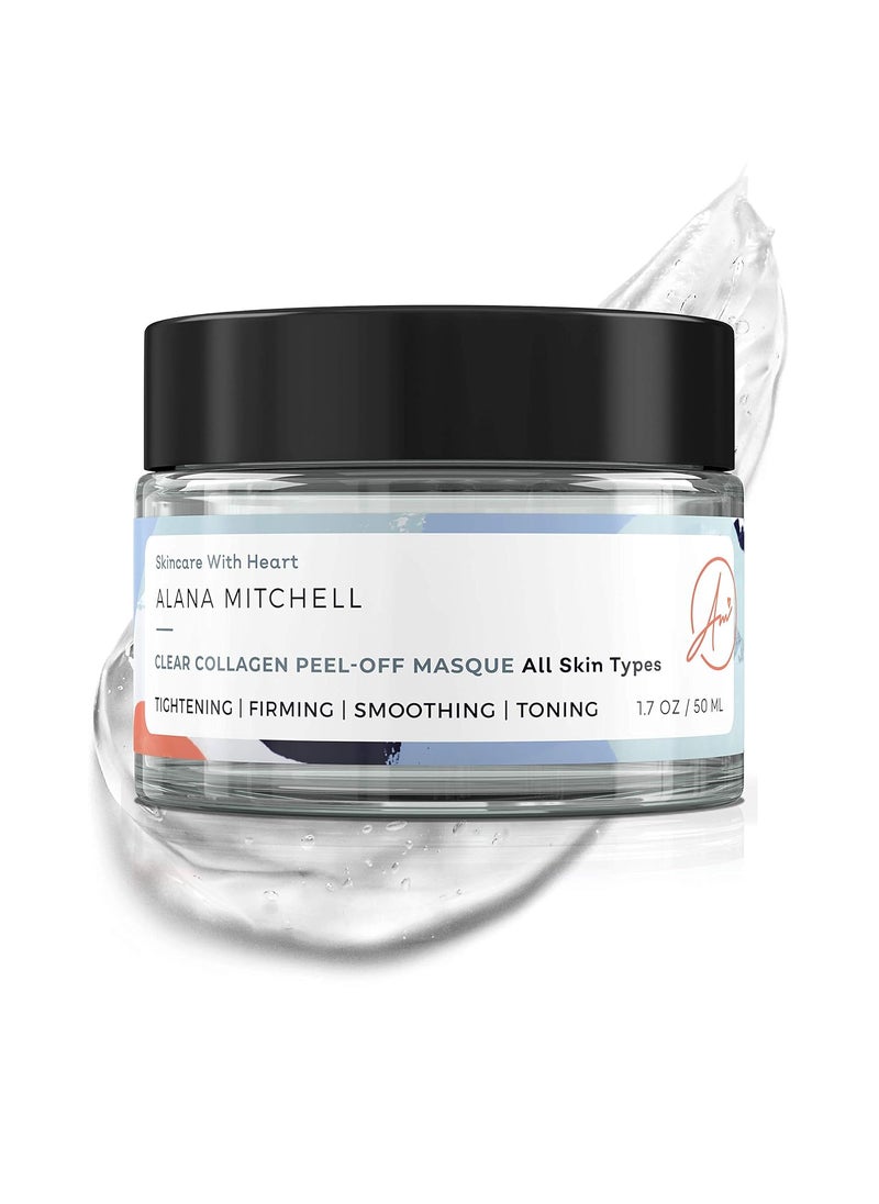 Alana Mitchell - Alana Mitchell Anti Aging Collagen Facial Mask Peel Off Face Mask to Reduce Wrinkles  Fine Lines Hydrating Face Masks Tightening  Firming Skin Care Collagen Face Mask for All Skin Types 17oz - Image 1