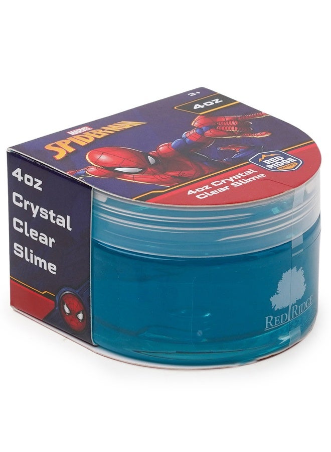 MARVEL Spider-Man 4oz Crystal Clear Slime | Soft, Glossy & Stretchy | Non-Sticky Slime For Kids | Ideal For Gifting | Blue | Age 3+ - Image 2