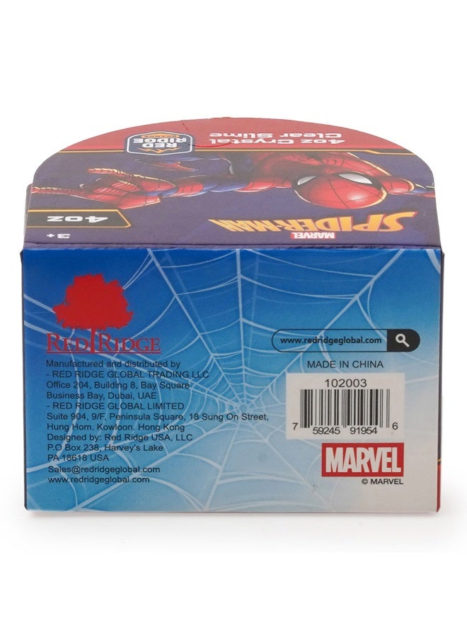 MARVEL Spider-Man 4oz Crystal Clear Slime | Soft, Glossy & Stretchy | Non-Sticky Slime For Kids | Ideal For Gifting | Blue | Age 3+ - Image 3