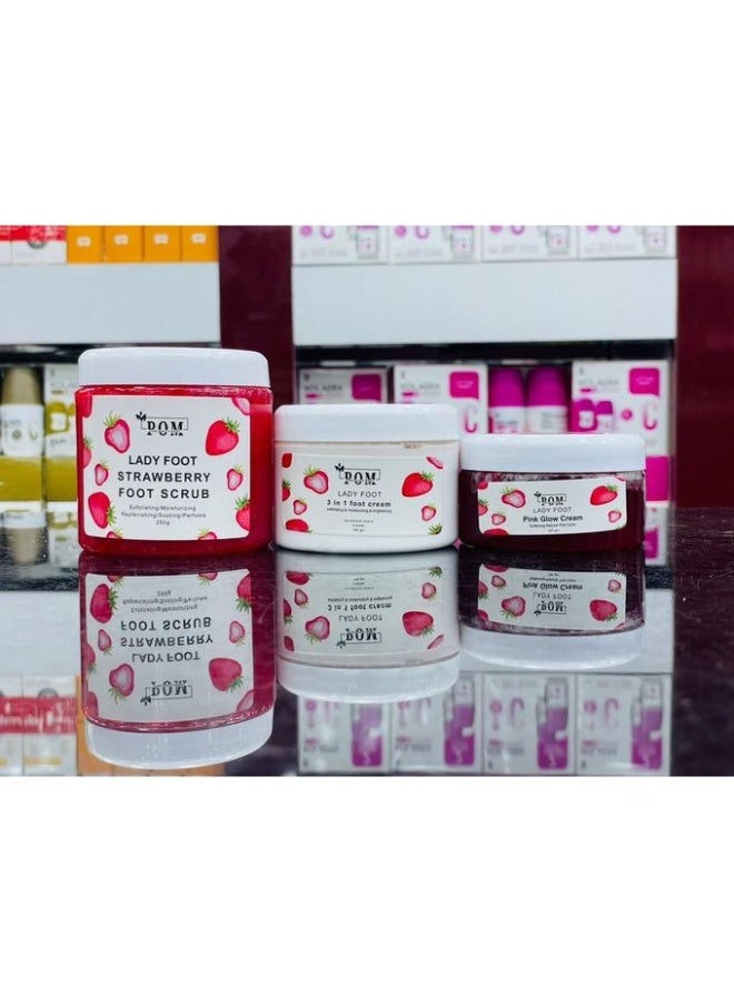 Pom مجموعة العناية بالقدمين - 3 خطوات لأقدام ناعمة وردية برائحة منعشة. - Image 2
