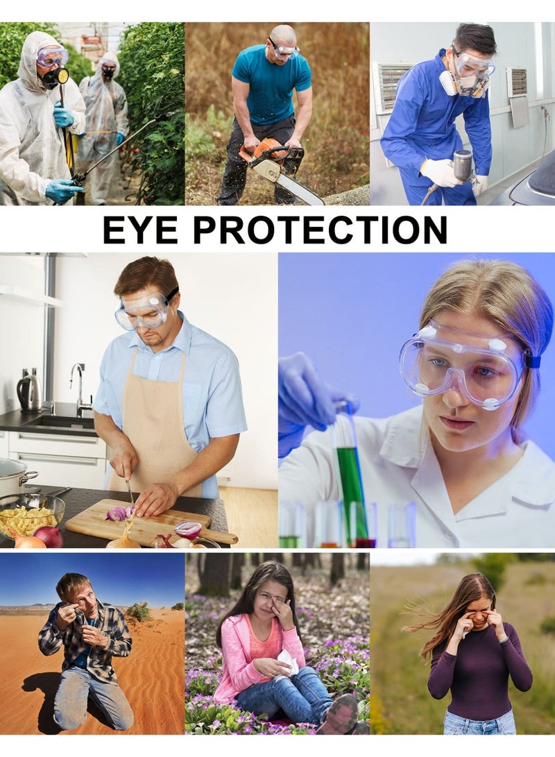 نظارات أمان ANSI Z87.1، نظارات وقائية مضادة للضباب للمختبر، نظارات حماية العين - Image 5