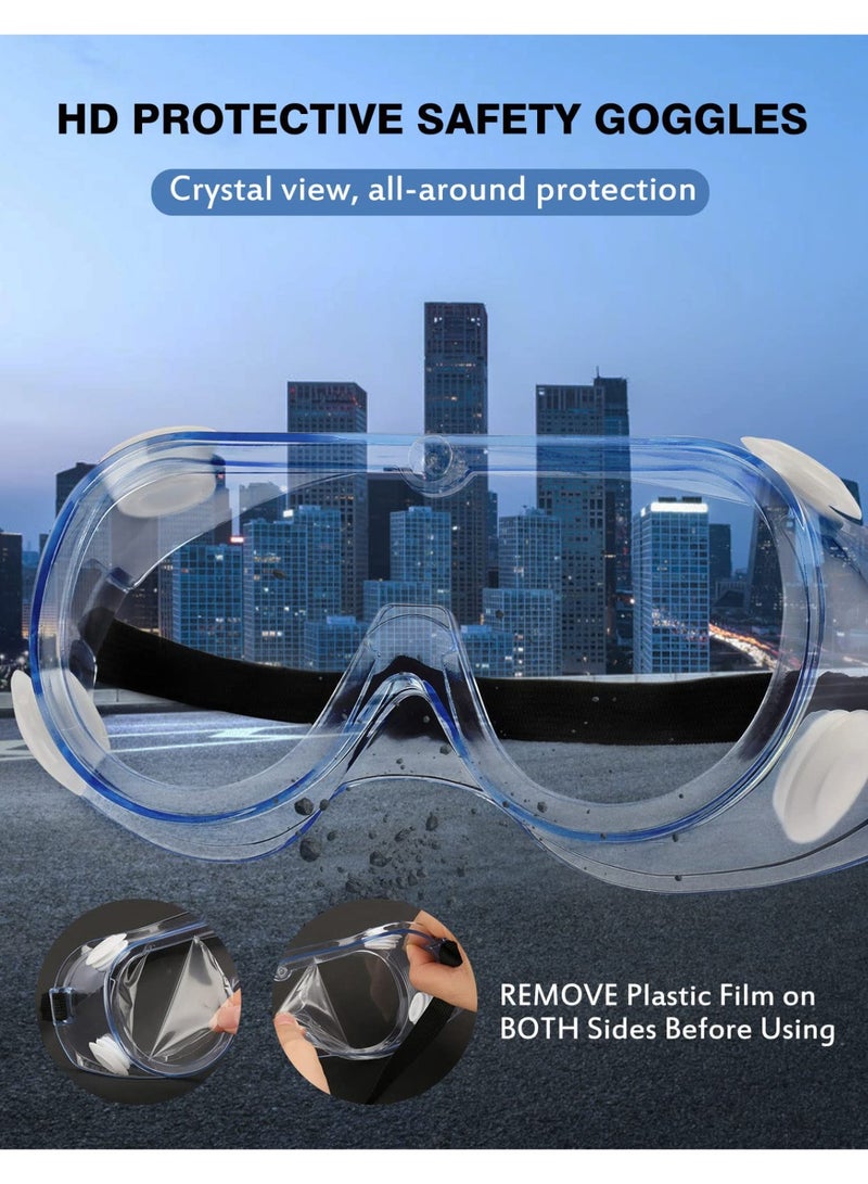 نظارات أمان ANSI Z87.1، نظارات وقائية مضادة للضباب للمختبر، نظارات حماية العين - Image 4