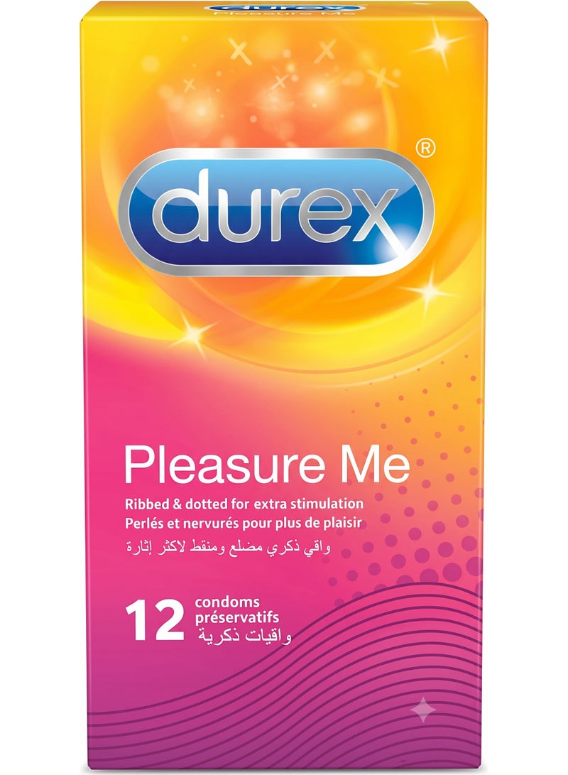 Durex Play Durex pleasure me condom , easy on, ribbed and dotted - One Pack of 12 Pieces - Image 1