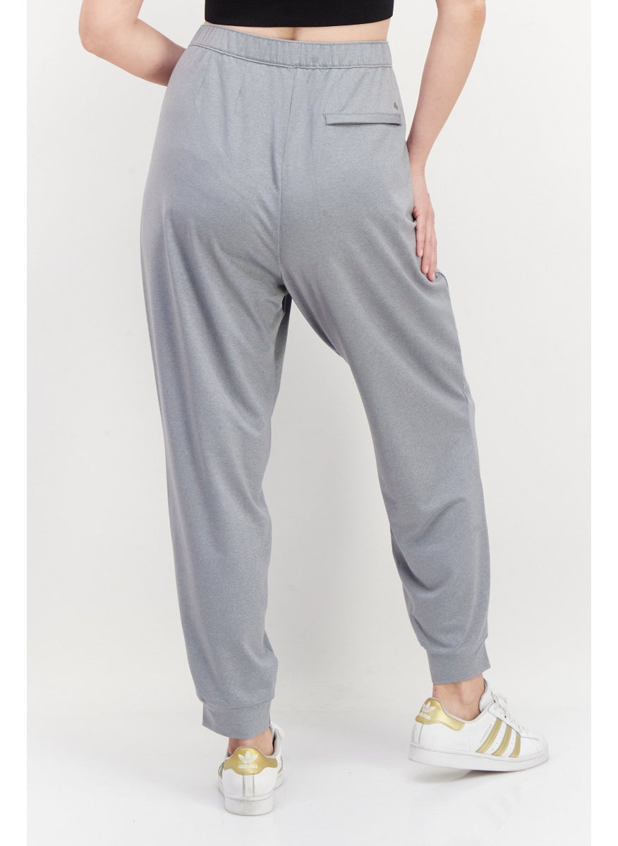 Fourlaps - Women Regular Fit Plain Jogger Pants, Grey - Image 1