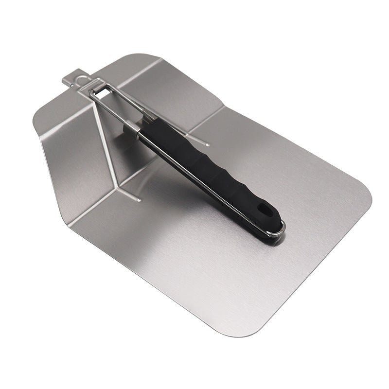 Stainless Steel Pizza Shovel With Wheel Knife - Easy Transfer Pizza Peel For Home Pizza Baking - Image 3