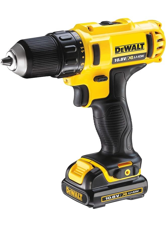 DEWALT 12V 10Mm Subcompact Drill Driver With Soft Bag Yellow Black Dcd710C2P B5  - Image 2
