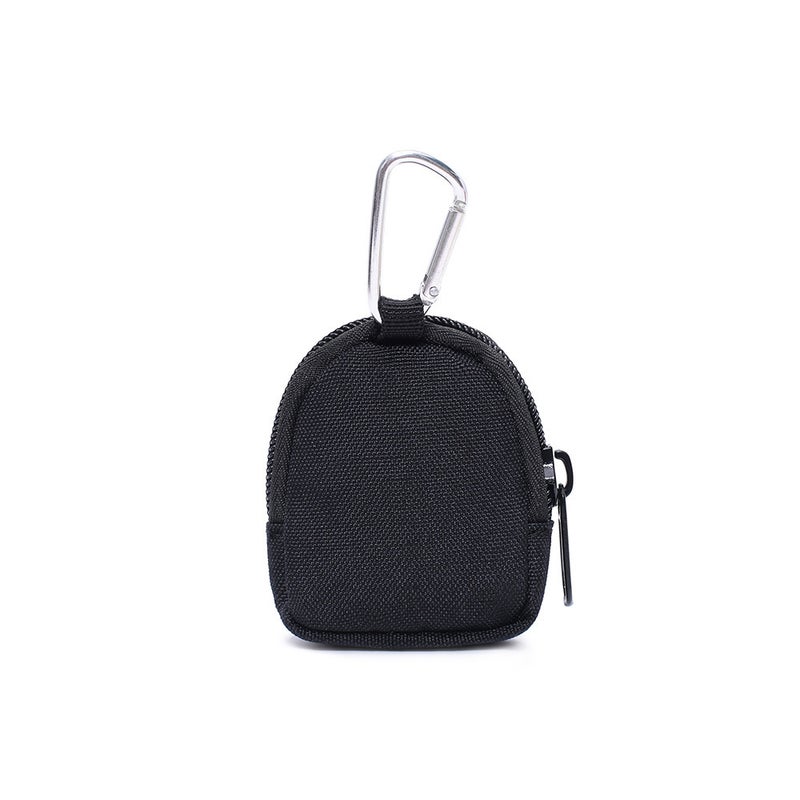 Tactical Key Bag Outdoor Triangle Coin Purse Round Parts Bag U Shield U Disk Storage Bag Bluetooth Headset Bag Black