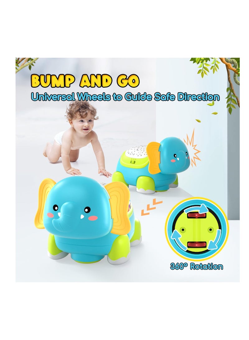 Excefore Crawling Musical Elephant Toys for 0-12 Months, Baby Toys 6 Months Plus, Toddler Sound Toys with Projector Light, Learning Gifs Toys for Boys Girls 1 Year Old - Image 5