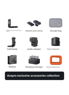 Generic Shadow Stone Insta360 Ace Pro Accessories Collection Battery Charging Holder Storage Bag Diving Shell Quick Release Accessories-Color:Ace/Ace Pro Storage Bag  - Image 2