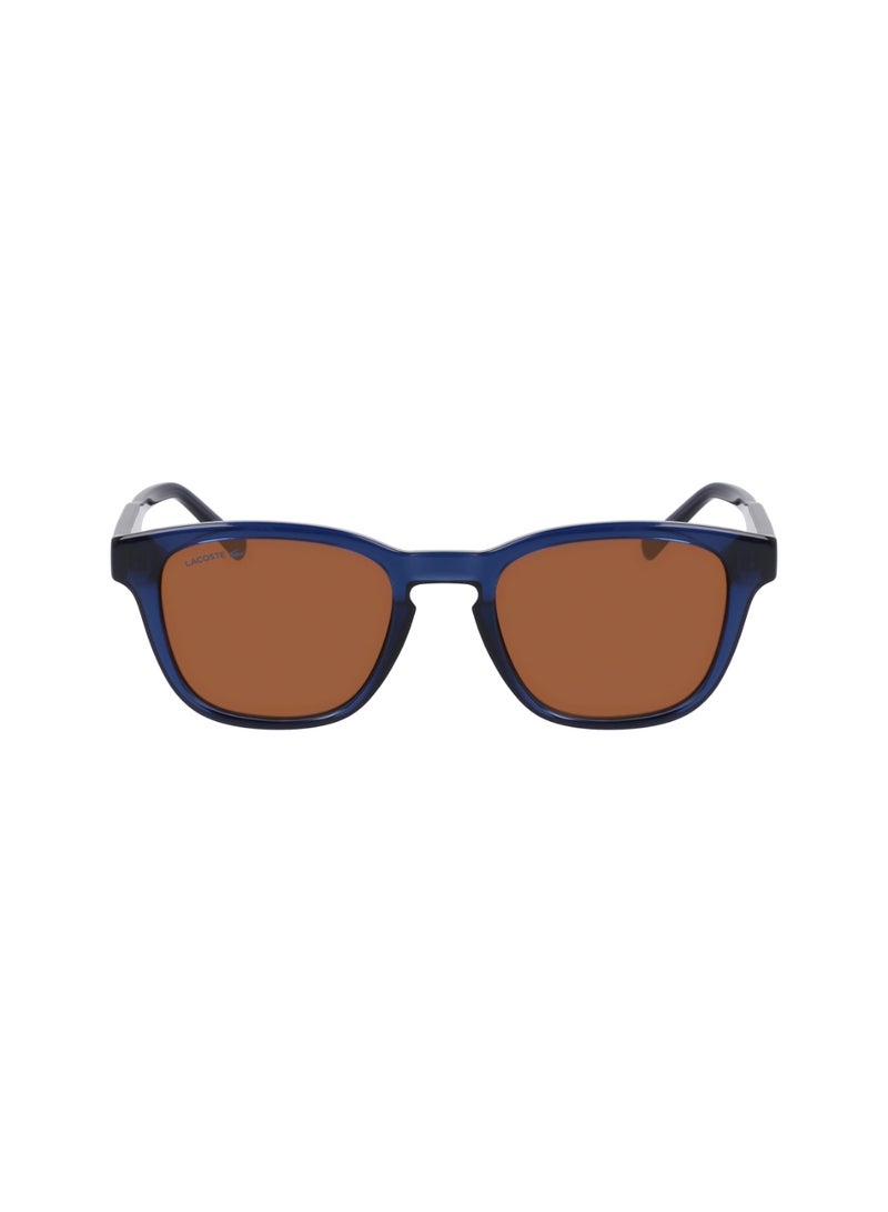 LACOSTE FULL RIM BIO INJ-G820 MODIFIED RECTANGLE LACOSTE SUNS L6026S  5120 (410) TRANSPARENT BLUE - Image 1
