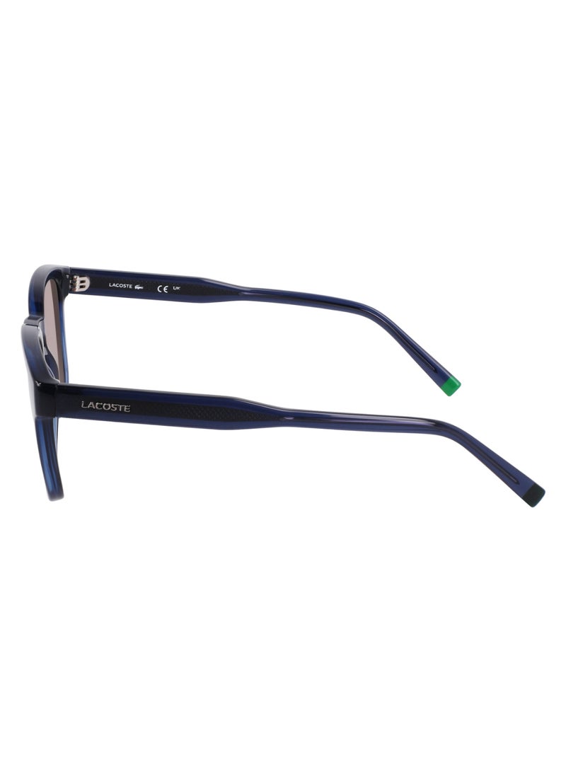 LACOSTE FULL RIM BIO INJ-G820 MODIFIED RECTANGLE LACOSTE SUNS L6026S  5120 (410) TRANSPARENT BLUE - Image 4
