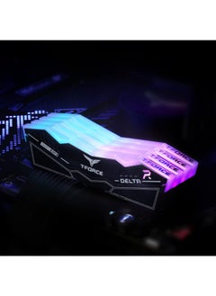 TeamGroup TEAMGROUP T-Force Delta RGB DDR5 32GB Kit (2x16GB) 6400MHz (PC5-51200) CL40 Desktop Memory Module Ram (Black) for Z690 - FF3D532G6400HC40BDC01  - Image 4