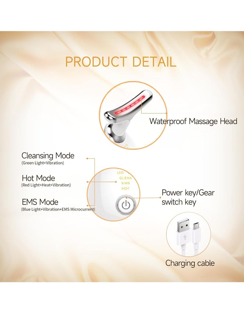 Gonice Firming Wrinkle Removal Device for Neck Face, Double Chin Reducer, 3 in 1 Portable Face Massager for Skin Care, Face Sculpting Tool, Vibration, Thermal, Microcurrent - Image 5