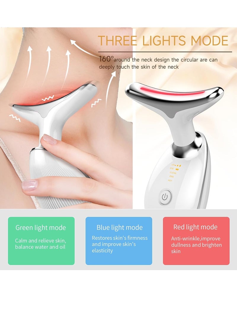 Gonice Firming Wrinkle Removal Device for Neck Face, Double Chin Reducer, 3 in 1 Portable Face Massager for Skin Care, Face Sculpting Tool, Vibration, Thermal, Microcurrent - Image 2