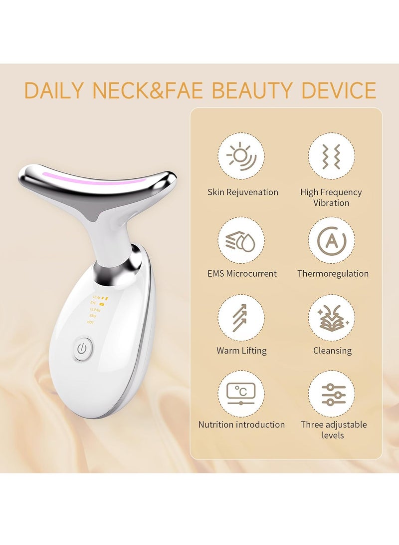 Gonice Firming Wrinkle Removal Device for Neck Face, Double Chin Reducer, 3 in 1 Portable Face Massager for Skin Care, Face Sculpting Tool, Vibration, Thermal, Microcurrent - Image 3