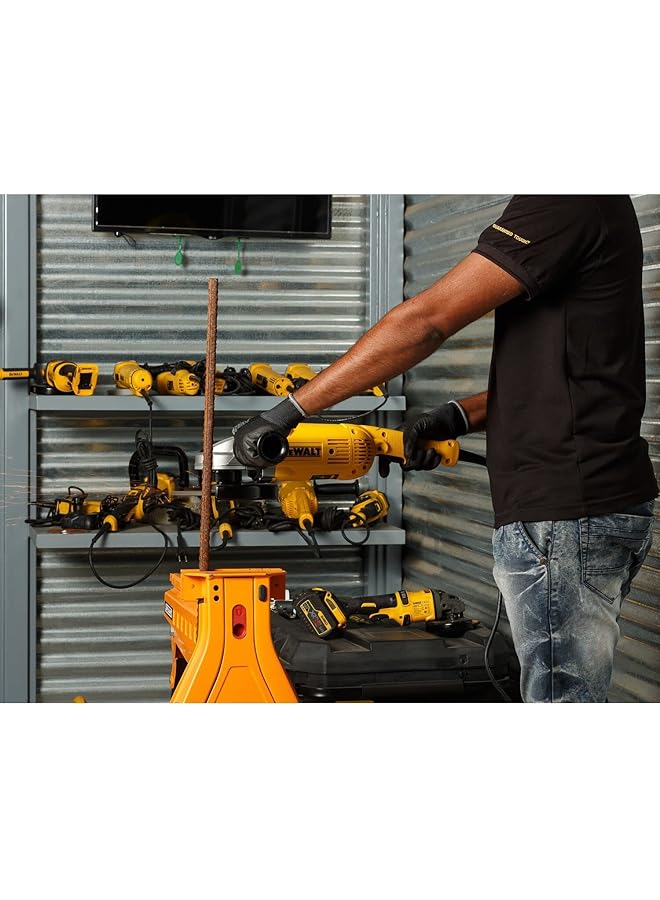 DEWALT 180Mm 2200W Large Angle Grinder With Lock On Switch Yellow Black Dwe493 B53 Year Warrnty - Image 4