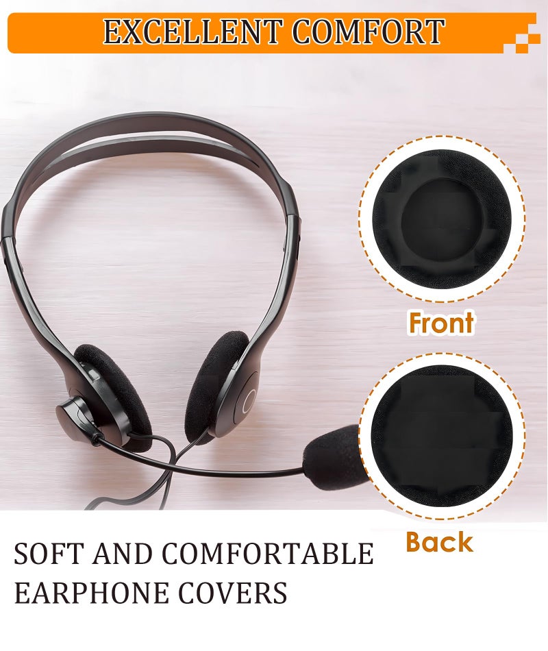 XFSAFDM 5 Pairs Headphone Cushion, 55mm Headphone Cover with Sponge Cushion Pads, Soft Ear Cushions for Enhanced Comfort and Noise Isolation, Ideal for Long Listening Sessions, Gaming and Office Use - Image 5
