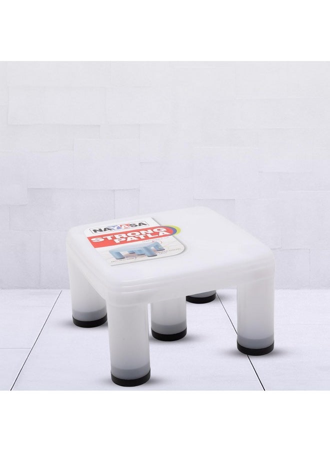 NAYASA Nayasa Plastic Strong Patla 515| Durable Stool for Home | Light Weight Stool | Multipurpose Stool | Stool for Kitchen and Bathroom | Clear  - Image 3