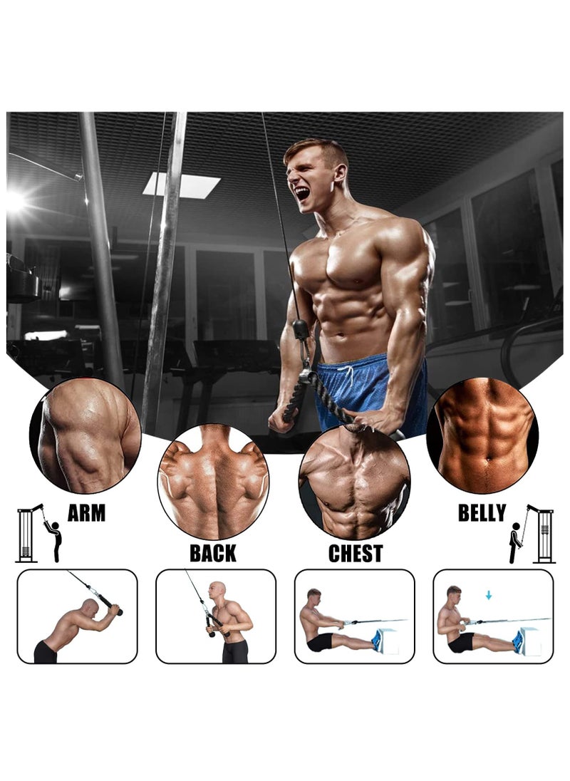 XiuWoo Weight Cable Pulley System Gym Professional Home Gym Equipment Upgrade Fitness LAT for Triceps Pull Down Biceps Curl Back Forearm Shoulder  - Image 3