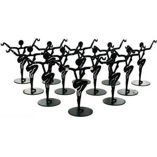 FindingKing 12 Black Metal Earring Dancers Jewelry Showcase Display Stands 3.25" - Image 4