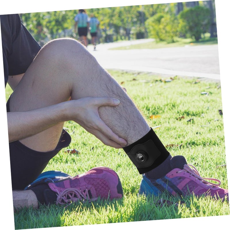 Adjustable Ankle Brace with Support Knob for Running Gym Weightlifting Black - Image 5