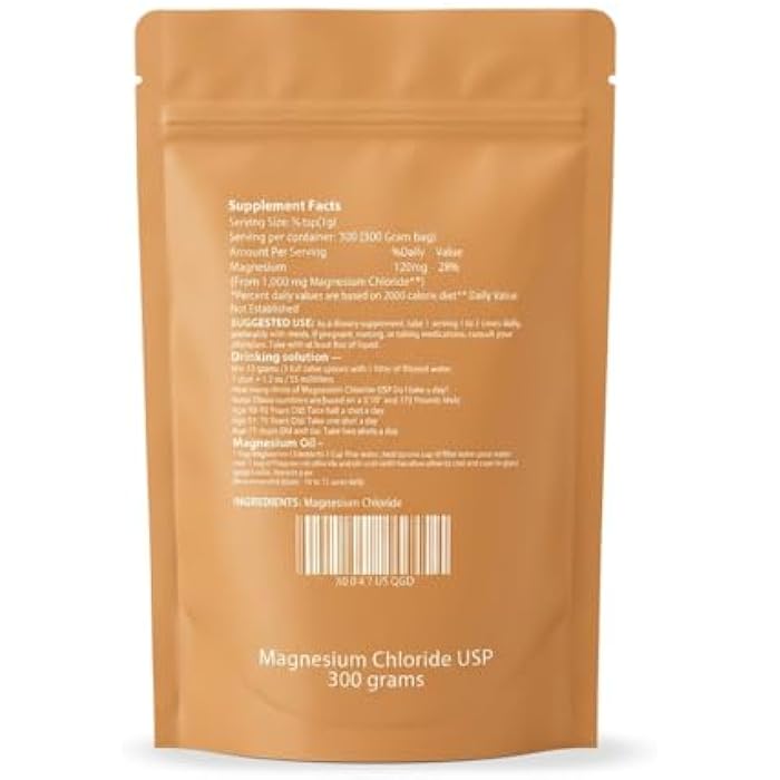 MS Finechem Cloruro de Magnesio 100% Pure Magnesium Chloride Food Grade Powder | Highly Absorbable Edible Magnesium Supplement | for Daily Use or Magnesium Oil Preparation | Unflavored | 300 g / 10.58 oz - Image 2