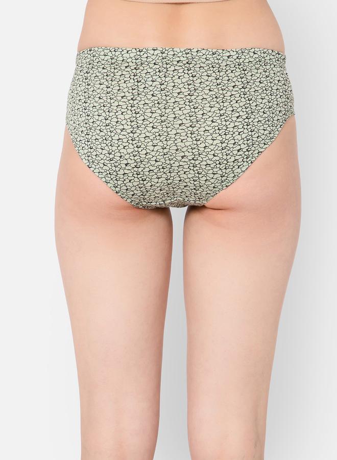 Clovia Pack of 3 - Floral Print Mid Rise Cotton Hipster Briefs with Inner Elastic - Image 2