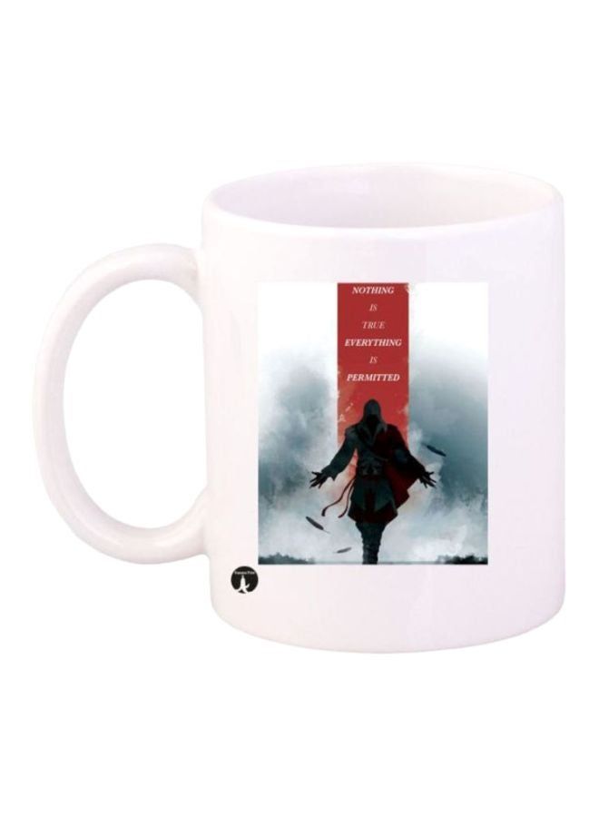 RKN Assassin's Creed Scene Printed Mug White/Black/Red - Image 1