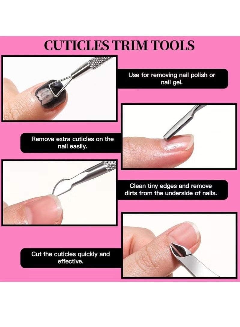 Bukela Pedicure Kit Hand Foot Manicure Care Set，Nail Files 100/180, Nail Buffer Block, Cuticle Nippers, Cuticle Pusher, Cuticle Trimmer, Nail Lifter for Ingrown Toenails, Nail Tools, Nail Kit, Pedicure and M - Image 4