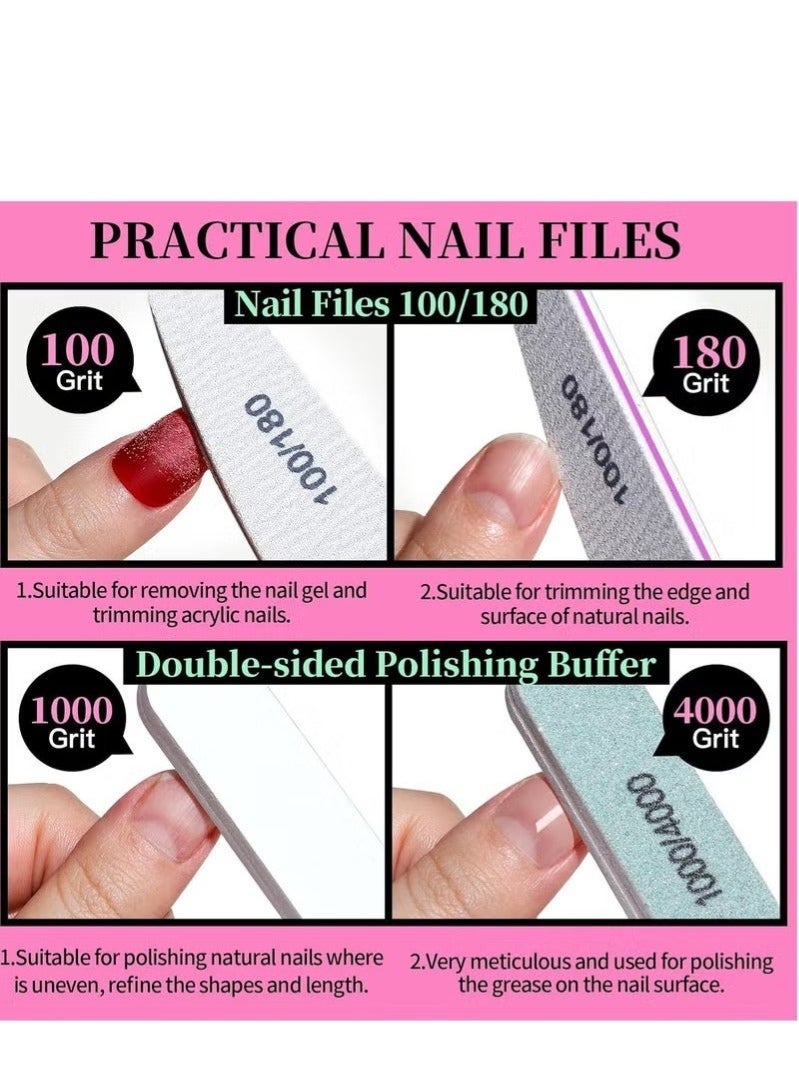 Bukela Pedicure Kit Hand Foot Manicure Care Set，Nail Files 100/180, Nail Buffer Block, Cuticle Nippers, Cuticle Pusher, Cuticle Trimmer, Nail Lifter for Ingrown Toenails, Nail Tools, Nail Kit, Pedicure and M - Image 2