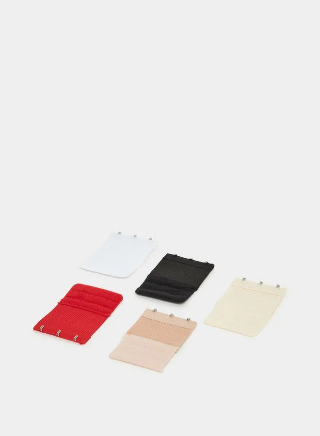ستايلي Pack of 5 - Hook & Eye Bra Band Back Extenders