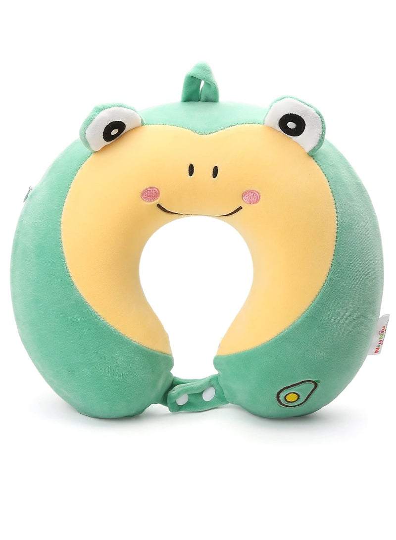 SOLARAE Travel Neck Pillow, Memory Foam Neck Pillow Provides Dual Support for Neck and Chin in Any Sleeping Position in Airplane, Car, and Home, Comfortable Travel Pillow, Airplane Travel Accessories - Image 1